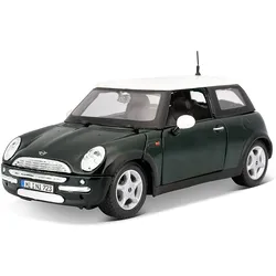 Maisto 31219 - Modellauto - Mini Cooper (dunkelgrün, Maßstab 1:24)