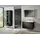 Sanipa Reflection Melamin-Spiegelschrank MILO 100 mit 2 Türen AU03443, Badmöbel,