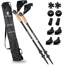 ALPIN LOACKER Leichte Nordic Walking Stöcke Damen und Herren I Trekkingstöcke für Asphalt und Bergsport