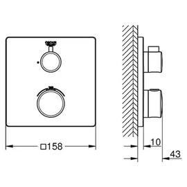 Grohe Grohtherm Thermostat-Duschbatterie (24078000)