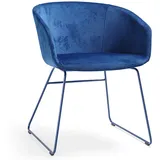 Bejot Oxco small OX S 270 Konferenzstuhl | Besucherstuhl | Samtstoff blau