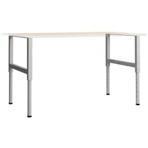 vidaXL Tischgestell Metall 85x(69-95,5) cm Grau