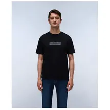 Napapijri Box Logo Kurzarm-t-shirt - Black Beauty - S