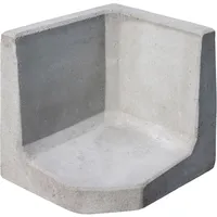 Diephaus L-Stein Ecke Grau 40 x 50 x 50 x 7 cm