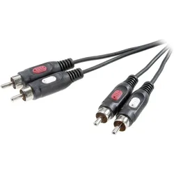 SpeaKa Professional SP-7870624 Cinch Audio Anschlusskabel [2x Cinch-Stecker - 2x Cinch-Stecker] 10.0