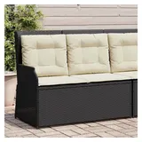 vidaXL Gartenbank 110 x 95 x 67 cm Schwarz