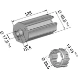 SOMFY Walzenkapsel Set 9014685