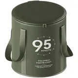 Fukamou Zusammenklappbarer Eimer | Tragbares Reise-Fußbadewanne Mit Deckel | Einsetzbar Als Einweichfüße, Fußspa,Outdoor, Camping | 32x37cm