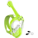 Jwintee Schnorchelmaske, Tauchmaske Schnorchelmaske Vollmaske, bequem, wasserdicht, beschlagfrei, 180°-Panoramablick, Kamerahalterung nach Belieben abnehmbar; Aussehen sehr schön