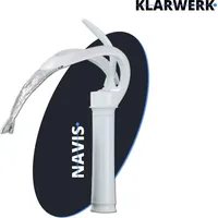 Klarwerk NAVIS | Design Wasserfall Wasserhahn Bad Weiß hohe