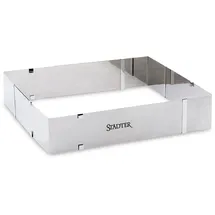 Städter Backrand Rechteck verstellbar Edelstahl,