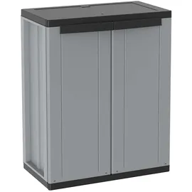 Terry Schrank Kunststoff 68x37,5x85 cm grau 2 Türen