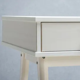 Idimex Schreibtisch KIM Kiefer massiv / Weiß