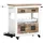 INTERHOME Barwagen 97 x 85 x 43 cm Mangoholz/Schwarz