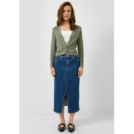 QS Midirock Wadenlanger Denimrock Blau 44