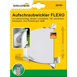 Schellenberg Aufschraubwickler Flexo Mini schwenkbar einstellbar Weiß
