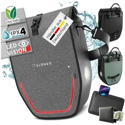 ELONEO Fahrradtaschen wasserdicht mit LED 20L