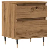 vidaXL Nachtschrank Artisan-Eiche 40 x 35 x 50 cm Braun