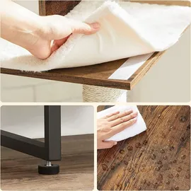 Songmics FEANDREA Kratzbaum 2-in-1-Möbel braun