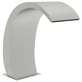 vidaXL Wasserfall mit LEDs 22x60x70 cm grau/silber