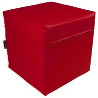 JEFlex Sitzwürfel Kunstleder 40 x 40 x 40 cm Rot