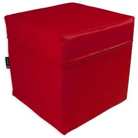 jeflex gmbh Sitzwürfel Kunstleder 40 x 40 x 40 cm Rot