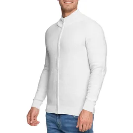 Indicode Strickjacke "Marland", Herren, Gr. XXL, grau (lt grau mix), Strick, Obermaterial: 100% Baumwolle, meliert, normal, hoch geschlossener Ausschnitt, Strickjacken Strickjacke