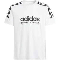 ADIDAS Kinder Shirt Tiro 24/7 Kids, WHITE/BLACK, 128