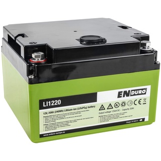 EnDURO Lithium Power 12V 20Ah LI1220 Versorgungsbatterie