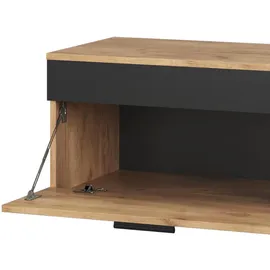 Vicco Wohnzimmerschränke Berno, Goldkraft Eiche/Anthrazit, 2 Teile, zur Aufbewahrung von Mediengeräten und Wohnaccessoires