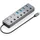 AISENS ASUC-8P044-GR USB-C, 8 Ports), USB Hub, Grau,