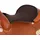 Acavallo Gelpolster Western Dri-Lex - braun