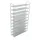 vidaXL Schuhregal 97 x 8 x 18 cm silber / silbern