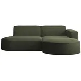 kaiser möbel Ecksofa, Sofa L form, Couch L form MODENA L STUDIO stoff Neve Olive Rechts
