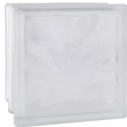 Fuchs Design Glasbaustein, BxH: 190 x 190 mm - weiss