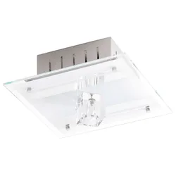 Deckenleuchte Deko Metall lackiert Spiegel Glas satiniert  Diamantis 40100