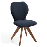Niehoff Sitzmöbel Colorado Trend-Line Design-Stuhl Wild-Nussbaum/Webstoff - 180° drehbar Malea-R graphit