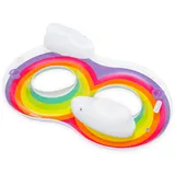BESTWAY Schwimmreifen "Regenbogen" 186 x 116 cm - Farbenfroher Badespaß