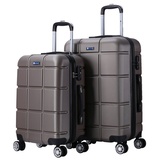 Kofferset Hartschale Trolley Reisekoffer Tasche Gepäck XHA160 M/L 2 Set Braun