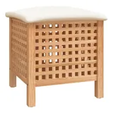 vidaXL Badhocker 48x47,5x52 cm Massivholz Nussbaum