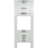 a-TroniX Standsäule für Wallbox Edelstahl weiß