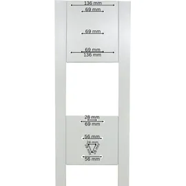 a-TroniX Standsäule für Wallbox Edelstahl weiß