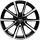 Platin P95 6,5 x 16 5 x 112 ET43 MB57,1 Schwarz/Poliert