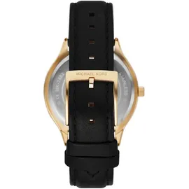 Michael Kors Slim Runway Leder 38 mm schwarz MK7482