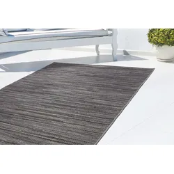 Teppich MY HOME "Sokol" Gr. 31, grau, B:80cm H:7mm L:230cm, Kunstfaser, Teppiche, Indoor und Outdoor geeignet, Wohnzimmer