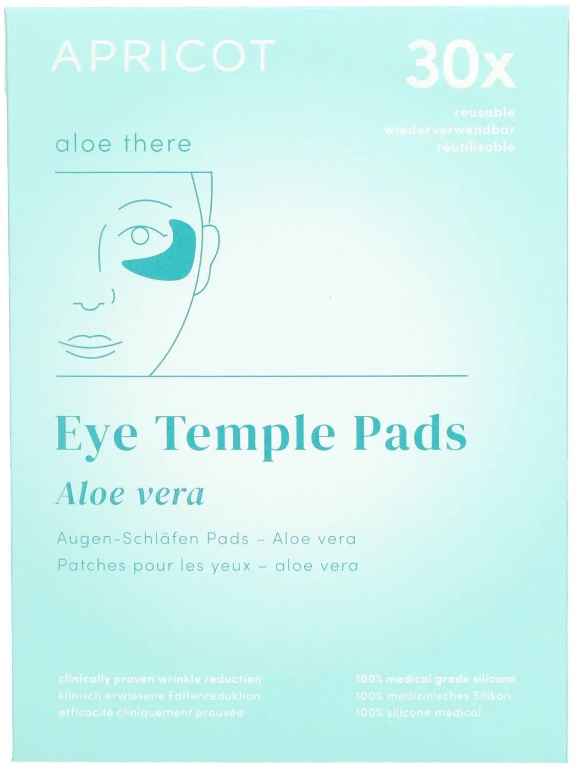 Apricot Augen-Schläfen Pads mit Aloe Vera 'aloe there'