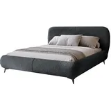 Mirjan24 Polsterbett, Dunkelgrau, Textil, Rechteckig, 140x200 cm, Schlafzimmer, Betten, Polsterbetten