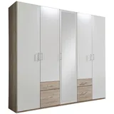 MID.YOU Freiburg 225 x 210 x 58 cm Eiche Nachbildung/weiß