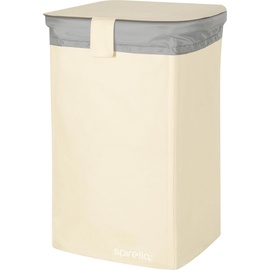 Spirella Wäschekorb Classic L mit herausnehmbarem Wäschesack - 50 Liter - Weiß