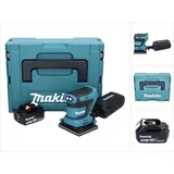 Makita DBO 480 T1J Akku Schwingschleifer 18 V 112 x 102 mm + 1x Akku 5,0 Ah + Makpac - ohne Ladegerät